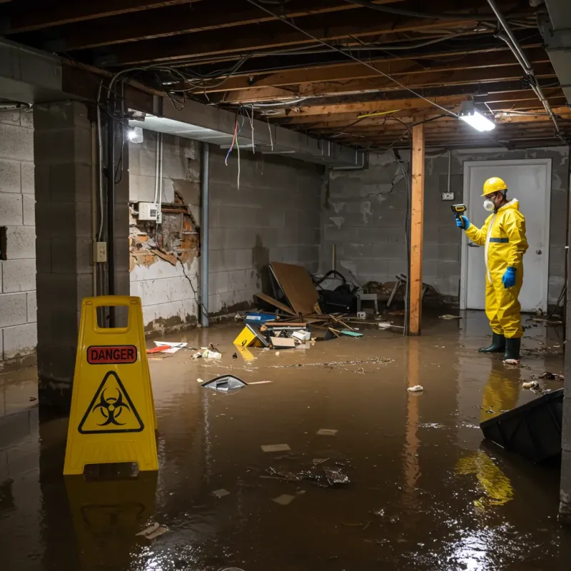 Flooded Basement Electrical Hazard in Shell Point, SC Property